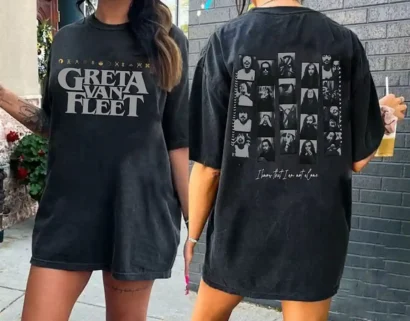 Greta Van Fleet World Tour 2023 Shirt, Vintage Greta New Album Shirt, Greta Van 2023 Tour Shirt