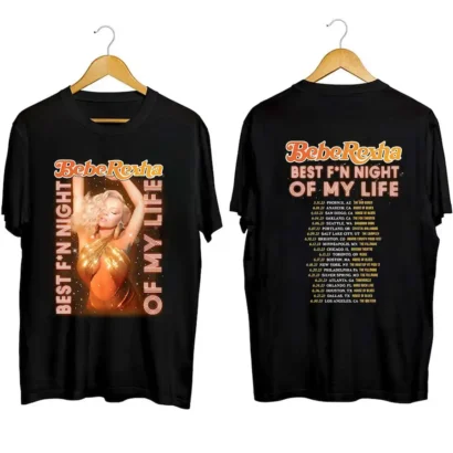 Bebe Rexha Best F'n Night of My Life Tour 2023 Shirt, Bebe Rexha Shirt