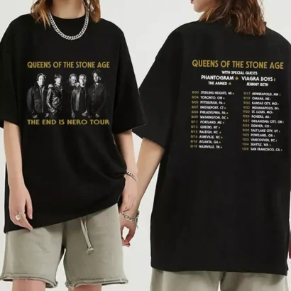 Queens of the Stone Age The End is Nero Tour Shirt, Queens of the Stone Age Tour Shirt