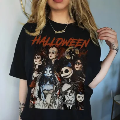 Retro 90s Halloween Corpse Bride Shirt, Vintage Horror Corpse Bride Halloween Sweatshirt, Retro Halloween Movie Hoodies