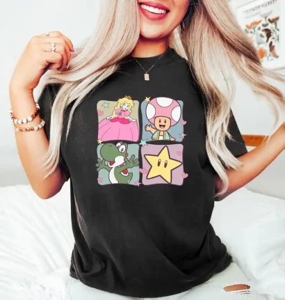 Retro Princess Peach Shirt, Princess Peach Mario Shirt Feeling Peachy Shirt, Super Mario Birthday Shirt