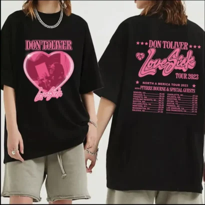 Don Toliver Love Sick Tour 2023 Shirt, Don Toliver tshirt, Love Sick North America Tour 2023 tshirt