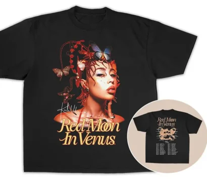 Kaliuchis red Moon in venus 2023 Tour Shirt, Kaliuchis tshirt