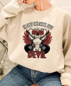 Jelly Roll Comfort Colors Shirt, I'm Only Drink Away Devil Shirt