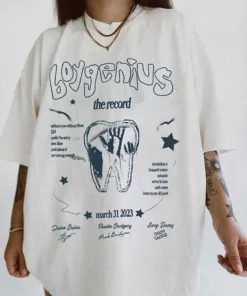 Boygenius Tooth shirt, The Record Merch tshirt, Boygenius Tour 2023 Shirt