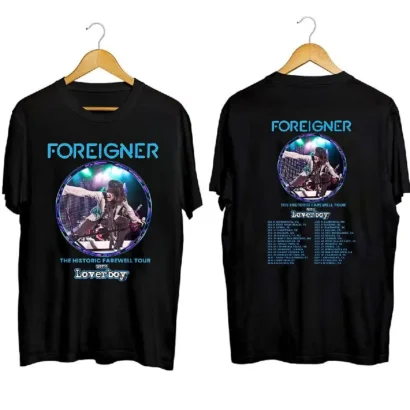 Foreigner The Histroric Farewell Tour 2023 Shirt, Foreigner 2023 Concert Shirt, Comfort color shirt