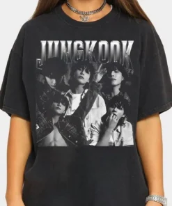 Vintage JungKook 90s Bootleg Shirt, Jungkook BTS Unisex T-shirt