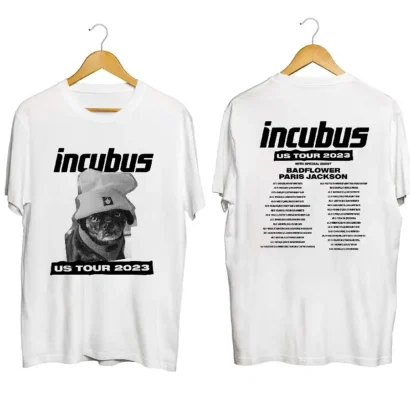 Incubus Band Tour 2023 Shirt, Incubus T Shirt, Comfort color shirt