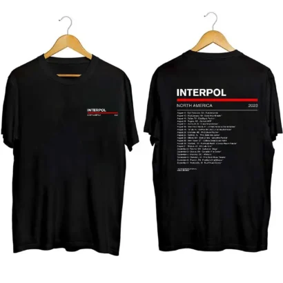 Interpol 2023 Tour Shirt, Interpol Shirt, Interpol comfort color shirt