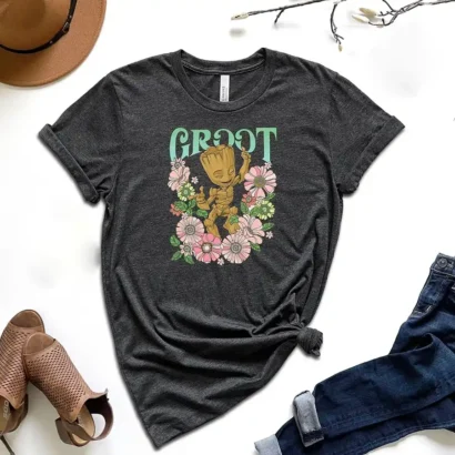 Guardians Of The Galaxy Groot Floral Dance Shirt, Floral Groot Shirt