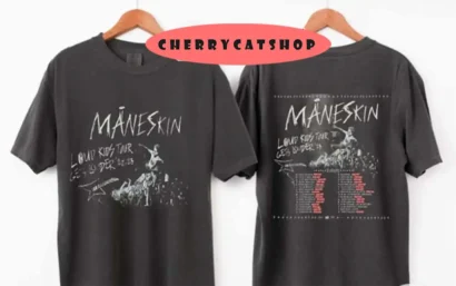 Vintage Maneskin Louds Kids Gets Louder Tour 2022-2023 T-Shirt, Måneskin Rock Band T-Shirt