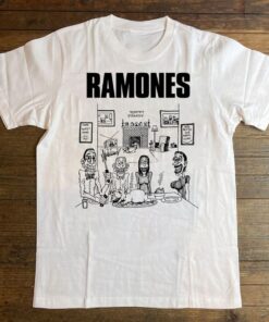 Ramones We're Happy Family Tour 1977 T-Shirt, Ramones Tour T-Shirt