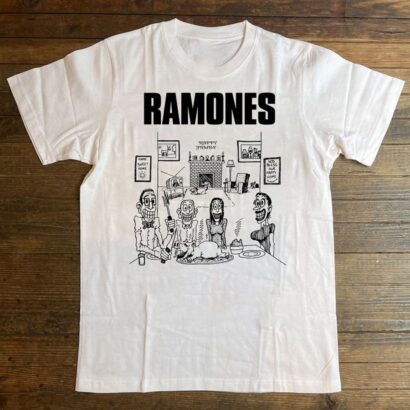 Ramones We're Happy Family Tour 1977 T-Shirt, Ramones Tour T-Shirt