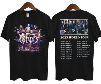 Styx Tour 2023 Shirt, Styx Rock Band tshirt, Styx Concert 2023 Shirt