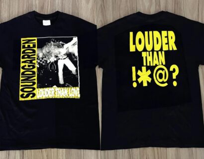 Soundgarden Louder Than Love 1989 TShirt, 80-90s Soundgarden Rock Band Tour Concert Tee