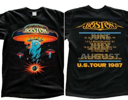 Boston Rock Band Concert Tour 1987 T-Shirt, Boston Tour Shirt