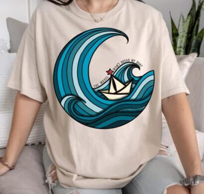 The Waves Won't Break My Boat Ed Sheeran Shirt, Mathematics 2023 Tour Shirt, The Mathematics Shirt, Ed Sheeran Concert T Shirt