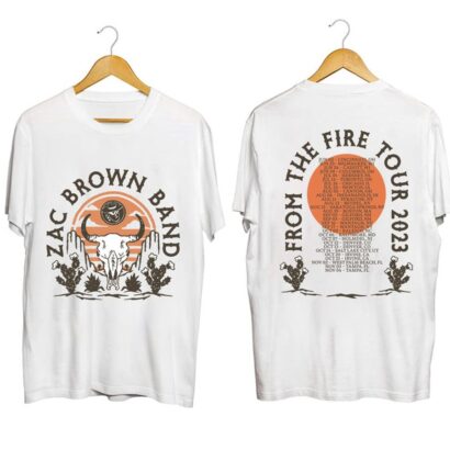 Zac Brown 2023 Tour Shirt, Zac Brown Band From The Fire Tour 2023 Shirt