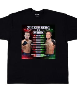 Elon Musk vs Mark Zuckerberg Cage Fight Shirt