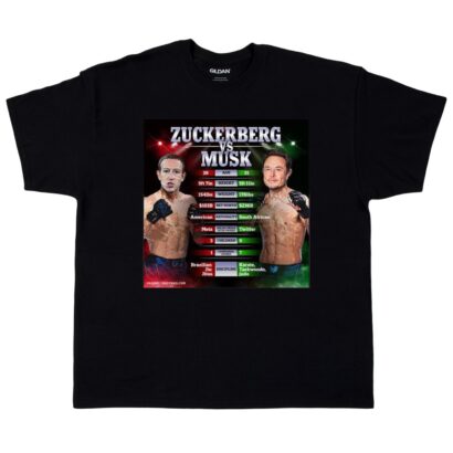 Elon Musk vs Mark Zuckerberg Cage Fight Shirt