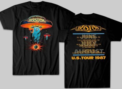 Boston Rock Band Concert Tour 1987 T-Shirt, Boston Tour Shirt