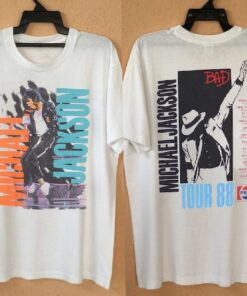 Michael Jackson Bad Tour 1988 T-Shirt, Vtg Michael Jackson Shirt,80s Michael Jackson Shirt