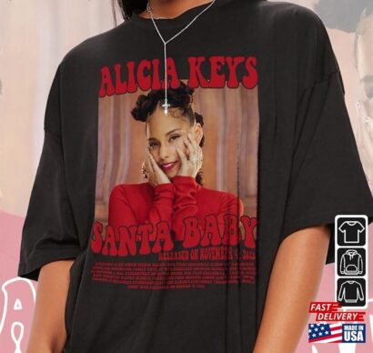 Alicia Keys Music Shirt K2 Santa Baby Album Sweatshirt T-Shirt