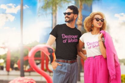 Destroyer of Worlds in Pink Barbie Shirt, Barbenheimer Shirt, Barbie Oppenheimer T-Shirt