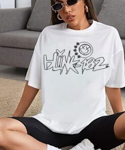 Blink Smile 182 Shirt, Blink 182 T Shirt