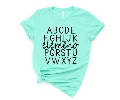 Alphabet Elemeno Shirt, Happy First Day Of School Shirt, Back To School Shirt