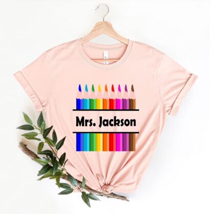 Customized Name Teacher Shirt, Personalized Teacher Shirt, Custom Teacher Shirt