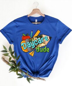 Daycare Dude Camo School Pencil Shirt, Back To School Shirt , Teacher Shirt