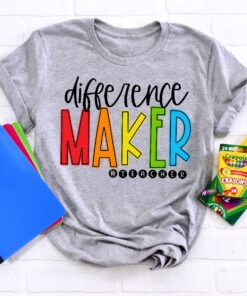Difference Maker Teacher Shirts, First Grade Teacher Shirts