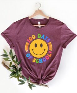 Happy 100 Days Shirt, 100 Days Brighter Shirt,teacher Shirt, Back To School Shirt