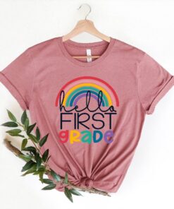 Hello 1st Grade Shirts, Teach Love Inspire Shirt, First Grade Teacher Tee