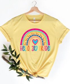 Hello 3th Grade Shirts, Teach Love Inspire Shirt, Back To School Shirt