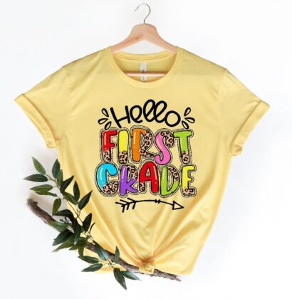 Hello First Grade Shirt, Back To School Shirt, Team Teacher Shirt