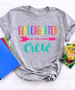 Hello Kindergarten Crew Shirts, Teach Love Inspire, Back To School Shirt
