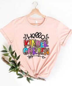 Hello Kindergarten Shirts, Teach Love Inspire Shirt, First Grade Teacher Tee