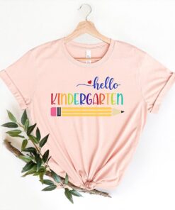 Hello Kindergarten Shirts, Teach Love Inspire Shirt, Back To School Shirt, First Grade Teacher Tee