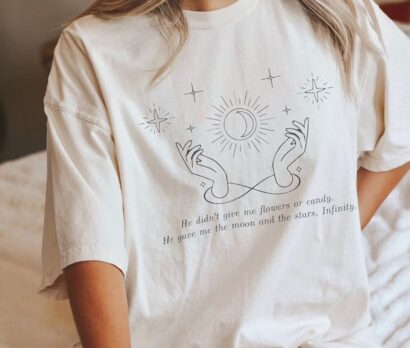 He Gave Me The Moon And The Stars Infinity Shirt, Belly And Conrad Infinity Quote Shirt