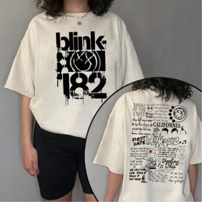 Blink Smile 182 T-shirt, Blink 182 Lyric Album Song Shirt, Comfort colors shirt