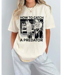 How To Catch A Predator comfort color shirt, Movie Nostalgia Graphic Tee, Couples Matching Shirt