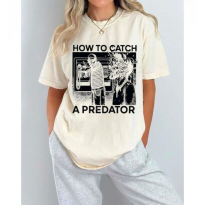 How To Catch A Predator comfort color shirt, Movie Nostalgia Graphic Tee, Couples Matching Shirt