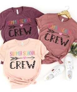 Summer School Crew Shirts, Teach Love Inspire Shirt, Back To School Shirt