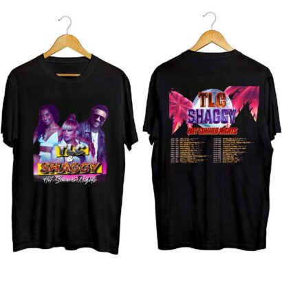 Tlc And Shaggy Hot Summer Night Tour 2023 Shirt, Hot Summer Night Concert Shirt, Comfort color shirt