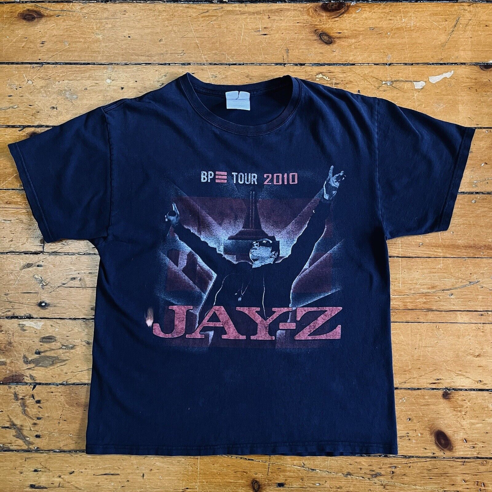 Jay-Z Hip Hop T-Shirt Back Print BP Tour 2010 With Young Jeezy