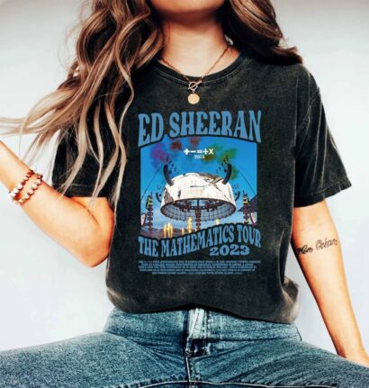 Ed Sheeran TShirt, Ed Sheeran Tour 2023 Bad Habit Shirt, Mathematics Tour 2023 Shirt, Comfort color shirt