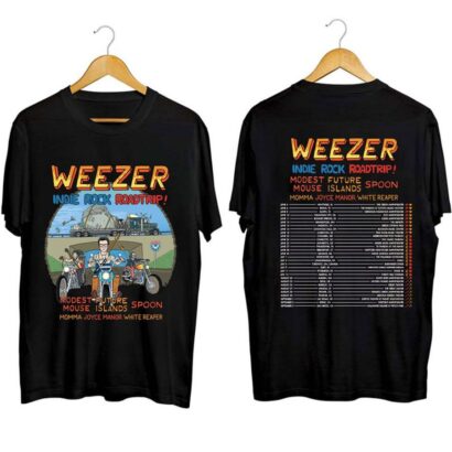 Weezer Indie Rock Roadtrip Tour 2023 Shirt, Weezer Band Shirt, Weezer 2023 Concert Shirt