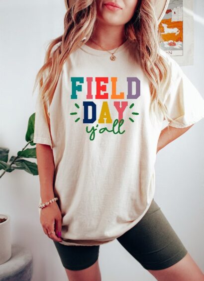 Field Day Y'all Shirt, Happy Field Day Shirt, Groovy Field Day Shirts